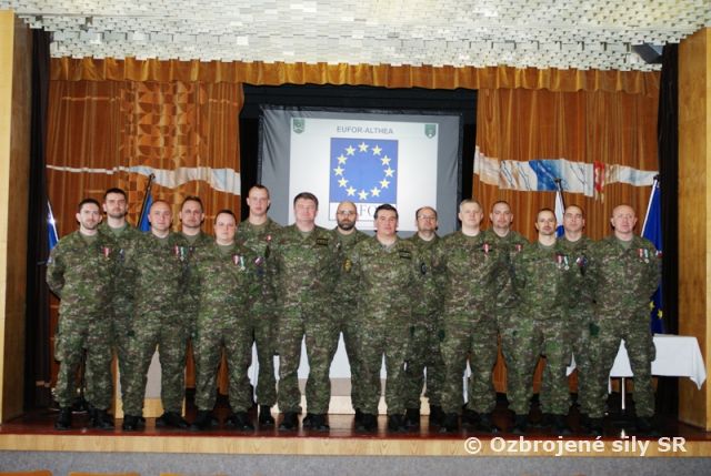 Slávnostné privítanie príslušníkov EUFOR-ALTHEA
